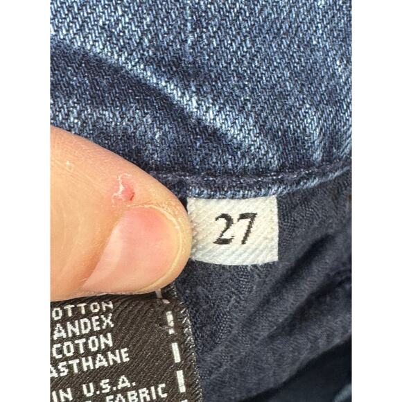 7 For All Mankind Women's Straight Leg Blue Denim Jeans - Size 27 (29x29.5) - Picture 6 of 6